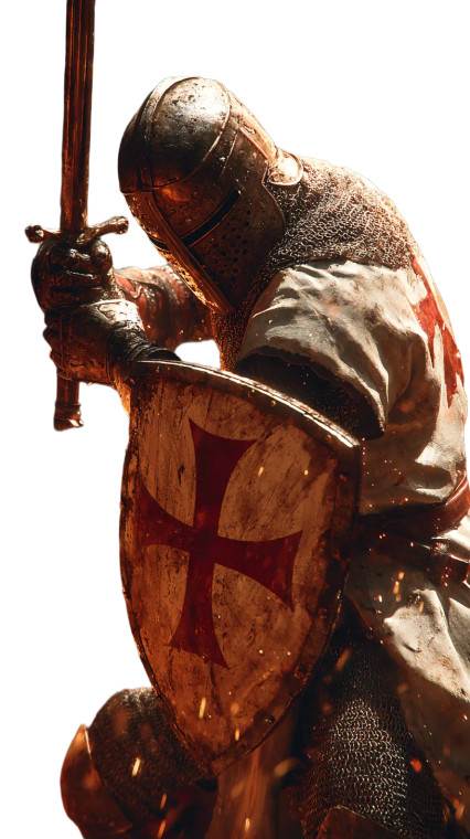 Templar Warrior V7 Vinyl Car Decal Sticker – Waterproof & UV-Resistant 