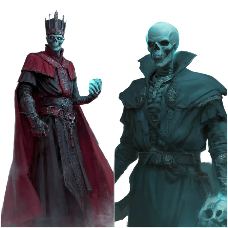 Warlock With Lich Vinyl Car Decal Sticker – Waterproof & UV-Resistant 