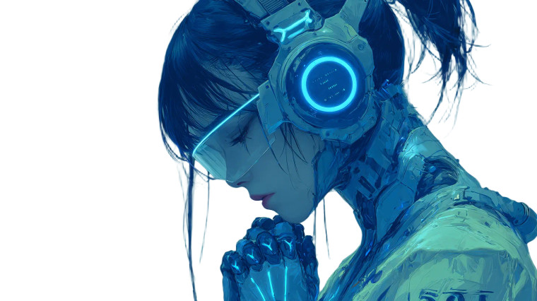 Cyberpunk Chinese Girl V2 Vinyl Car Decal Sticker – Waterproof & UV-Resistant 