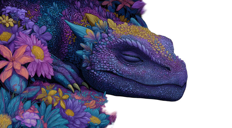 Sleeping Fantasy Dragon Vinyl Car Decal Sticker – Waterproof & UV-Resistant 