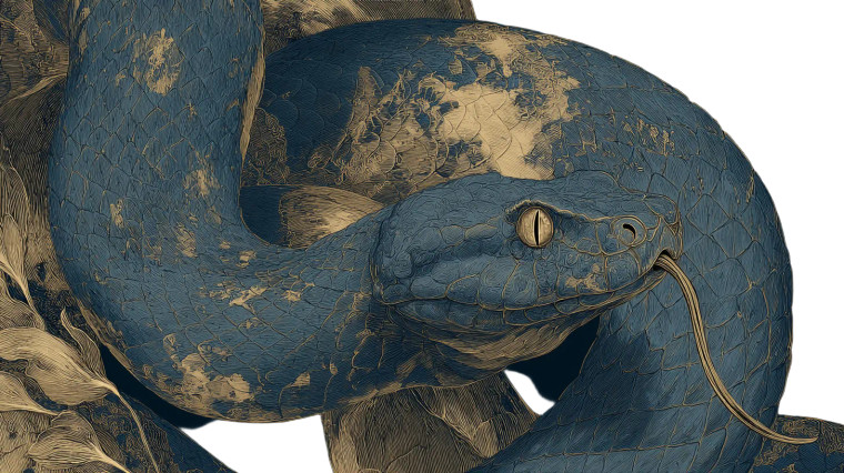 Giant Coiled Serpent V2 Vinyl Car Decal Sticker – Waterproof & UV-Resistant 