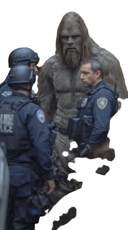 Bigfoot With Swat Vinyl Car Decal Sticker – Waterproof & UV-Resistant 