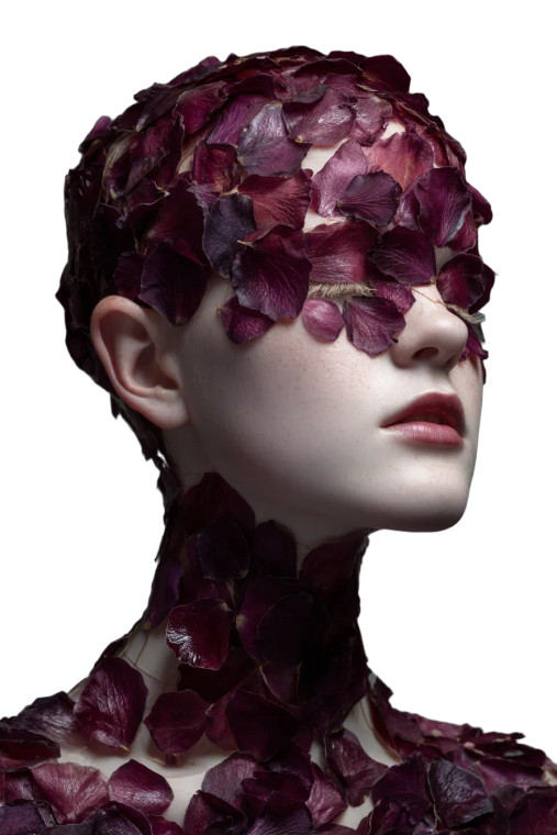 Rose Petal Woman V2 Vinyl Car Decal Sticker – Waterproof & UV-Resistant 