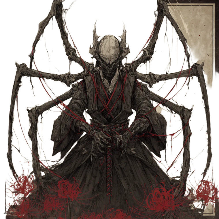 Jorōgumo Vinyl Car Decal Sticker – Waterproof & UV-Resistant 