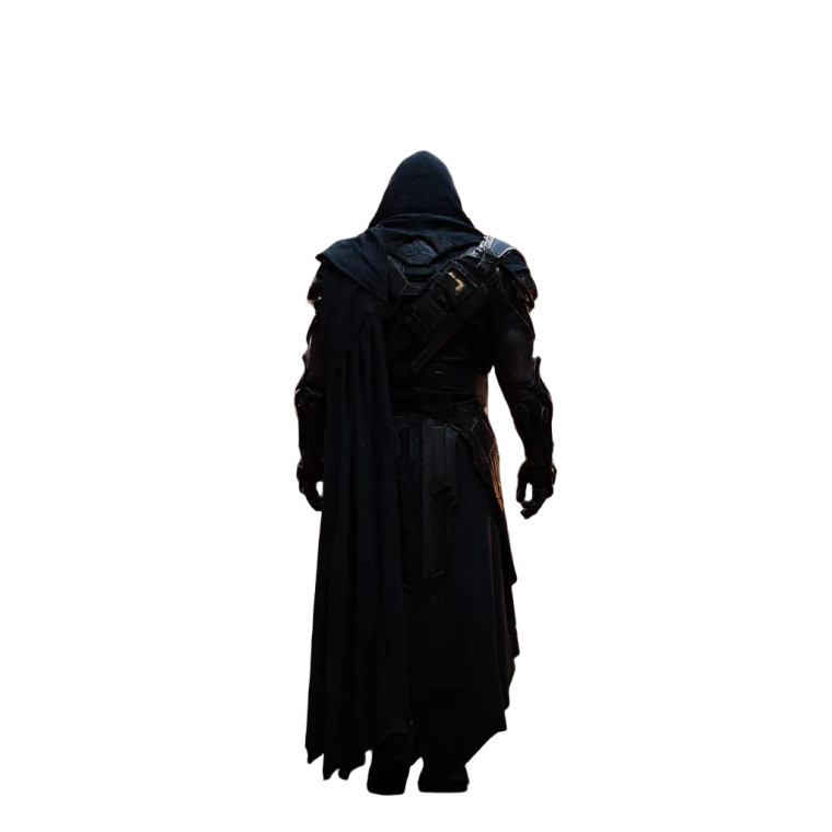 Hooded Guardian V2 Vinyl Car Decal Sticker – Waterproof & UV-Resistant 
