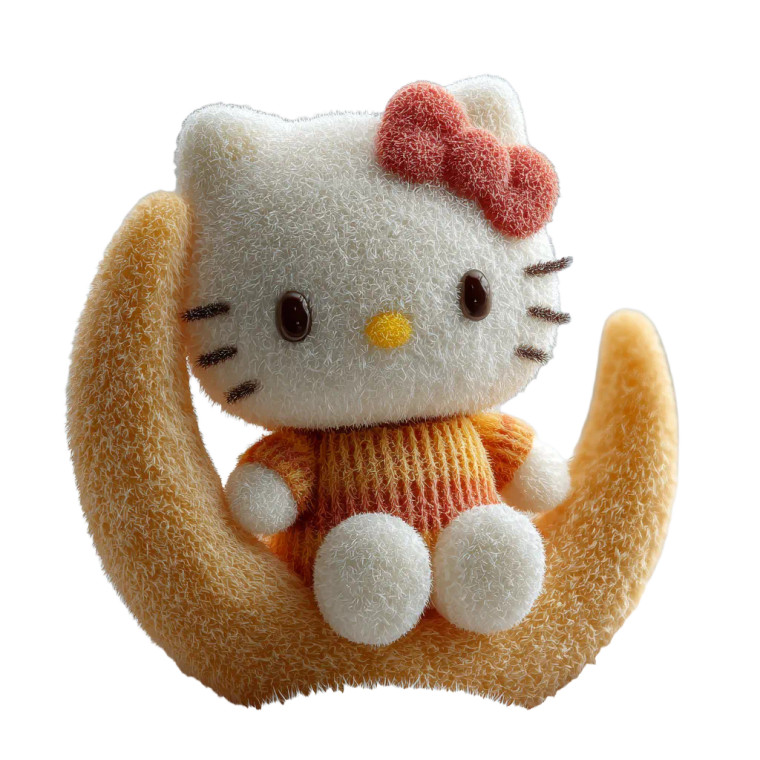 Plasticine Hello Kitty Vinyl Car Decal Sticker – Waterproof & UV-Resistant 