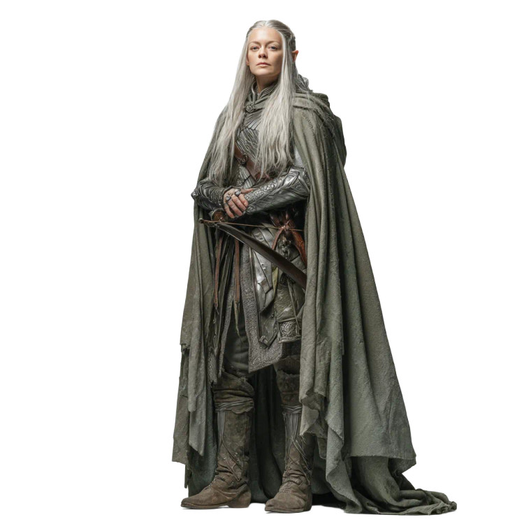 Silver Elf Warrior V2 Vinyl Car Decal Sticker – Waterproof & UV-Resistant 