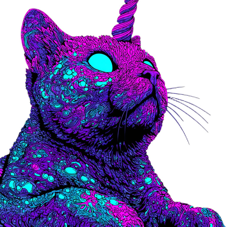 Unicorn Kitty Vinyl Car Decal Sticker – Waterproof & UV-Resistant 