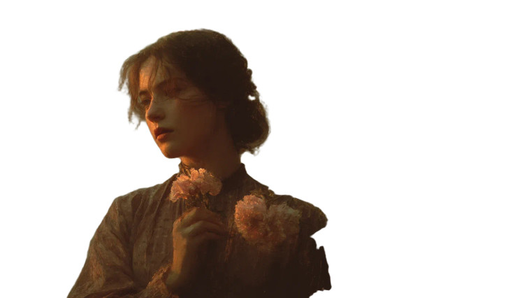 Woman At Dusk Vinyl Car Decal Sticker – Waterproof & UV-Resistant 