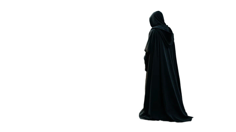 Mysterious Cloaked Figure V11 Vinyl Car Decal Sticker – Waterproof & UV-Resistant 