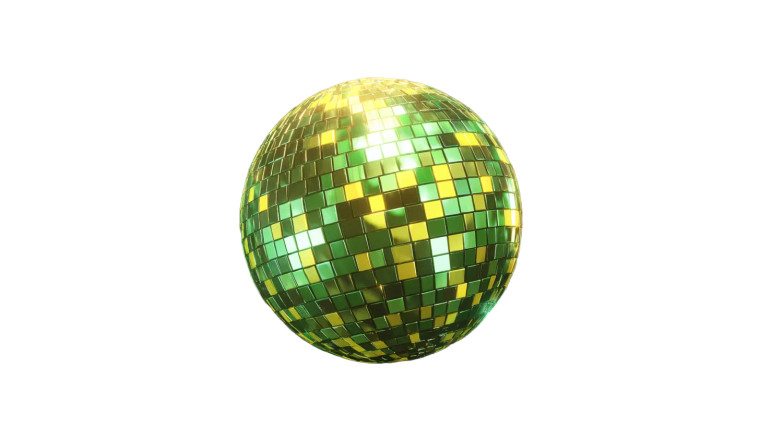 Shiny Disco Ball V2 Vinyl Car Decal Sticker – Waterproof & UV-Resistant 