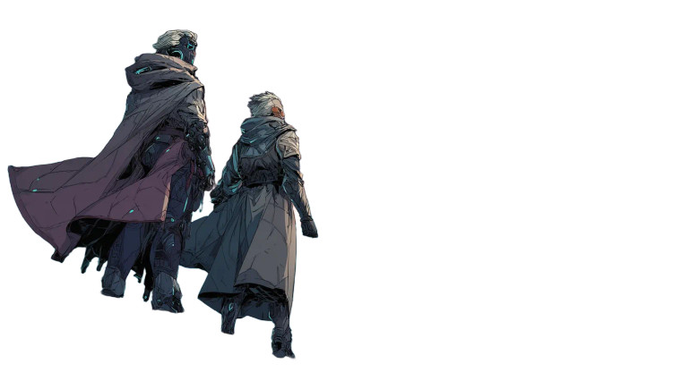 Cyberpunk Heroic Duo Vinyl Car Decal Sticker – Waterproof & UV-Resistant 