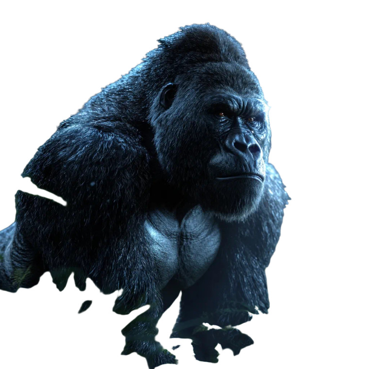 Powerful Gorilla Vinyl Car Decal Sticker – Waterproof & UV-Resistant 