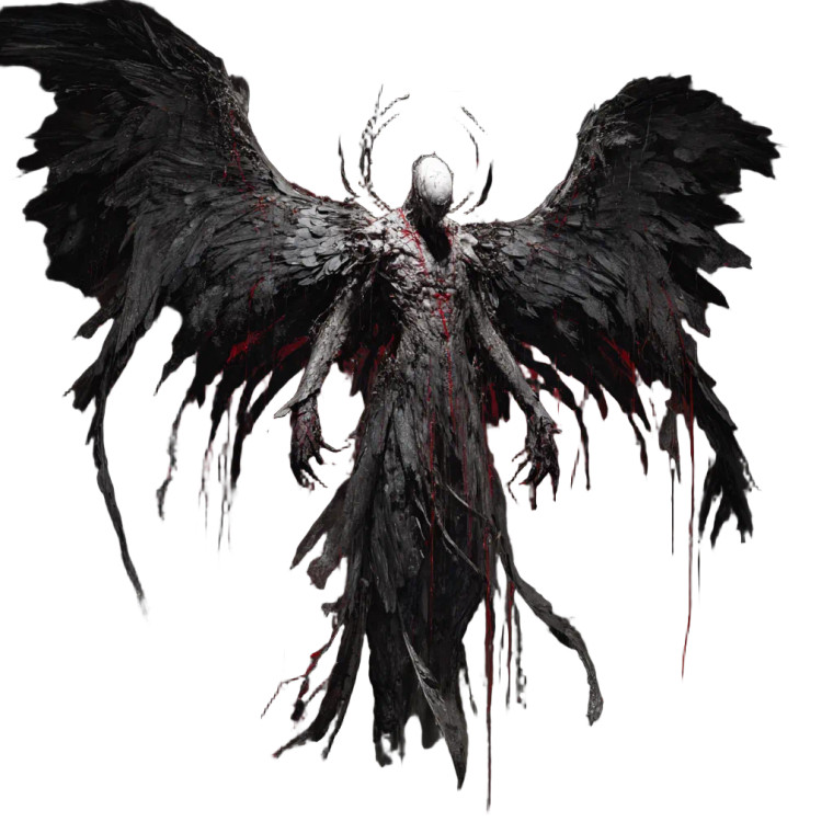 Dreadful Seraph Vinyl Car Decal Sticker – Waterproof & UV-Resistant 