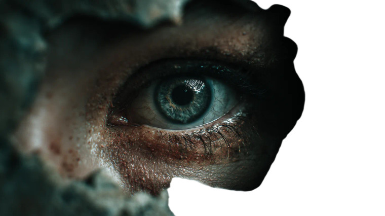 Fearful Eye Peering Vinyl Car Decal Sticker – Waterproof & UV-Resistant 