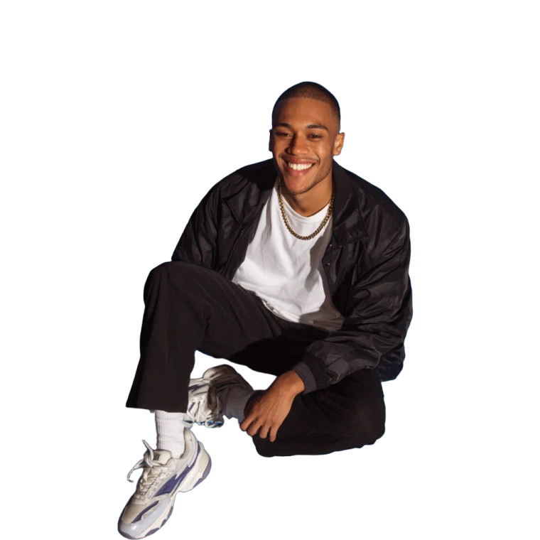 Smiling Young Man V25 Vinyl Car Decal Sticker – Waterproof & UV-Resistant 