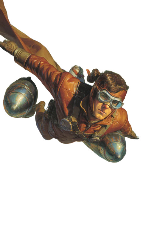 Rocketeer Flying Vinyl Car Decal Sticker – Waterproof & UV-Resistant 