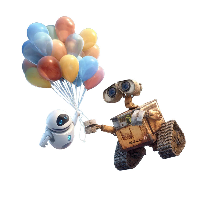 Wall-E Balloon Flight Vinyl Car Decal Sticker – Waterproof & UV-Resistant 
