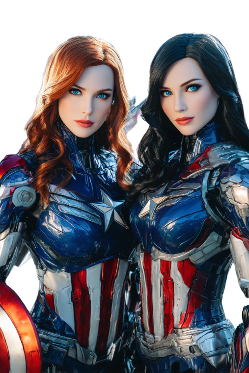 Captain America Fembots Vinyl Car Decal Sticker – Waterproof & UV-Resistant 