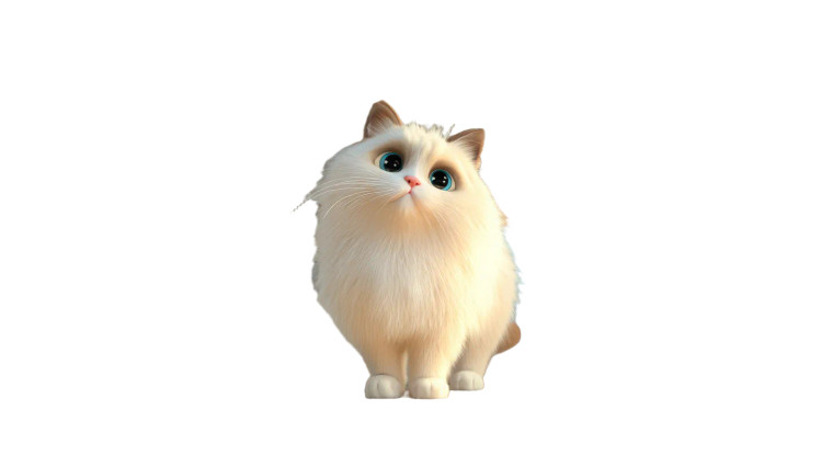 Cute Ragdoll Cat V5 Vinyl Car Decal Sticker – Waterproof & UV-Resistant 