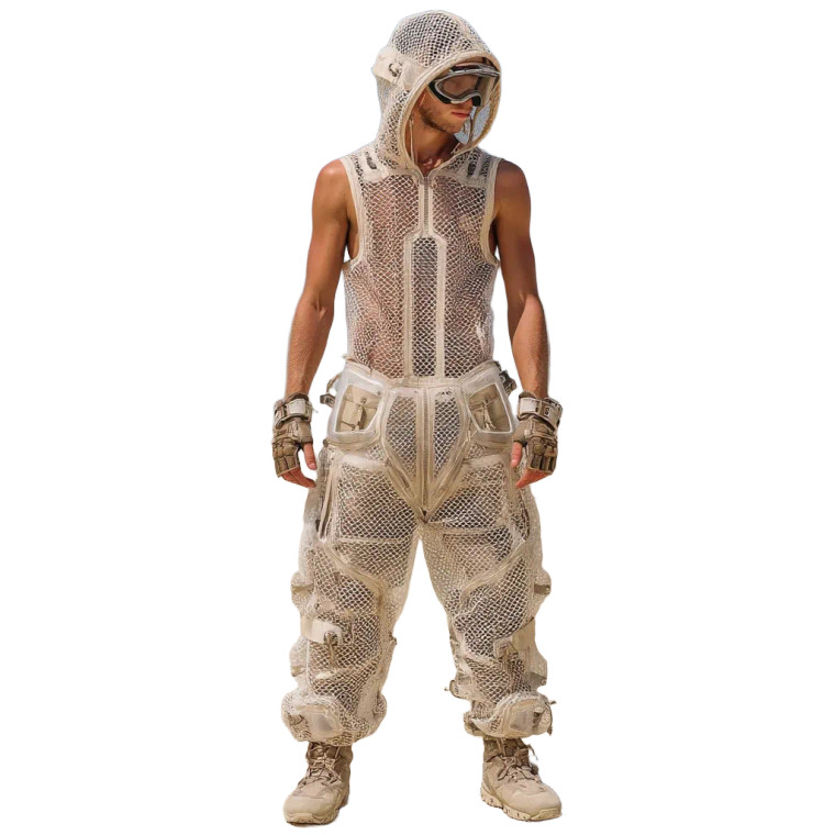 Futuristic Desert Warrior V2 Vinyl Car Decal Sticker – Waterproof & UV-Resistant 