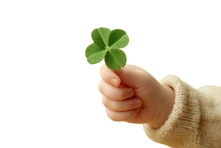 Child'S Clover Hand Vinyl Car Decal Sticker – Waterproof & UV-Resistant 