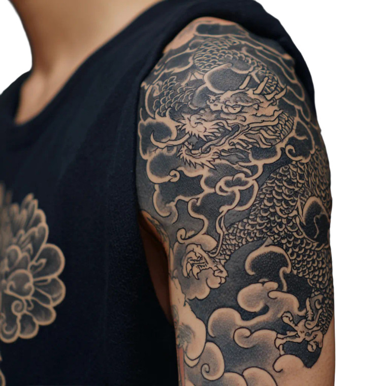 Chinese Dragon Tattoo V21 Vinyl Car Decal Sticker – Waterproof & UV-Resistant 