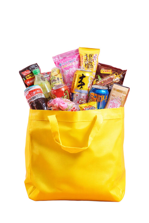 Yellow Grocery Bag Vinyl Car Decal Sticker – Waterproof & UV-Resistant 