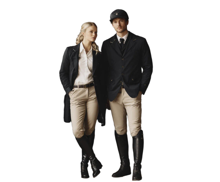 Equestrian Couple Vinyl Car Decal Sticker – Waterproof & UV-Resistant 