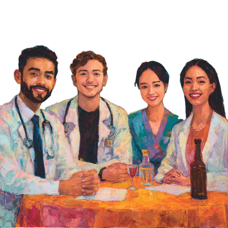 Diverse Doctors Gathering Vinyl Car Decal Sticker – Waterproof & UV-Resistant 