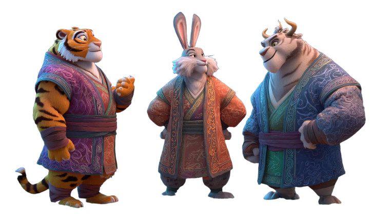 Martial Artists Trio Vinyl Car Decal Sticker – Waterproof & UV-Resistant 