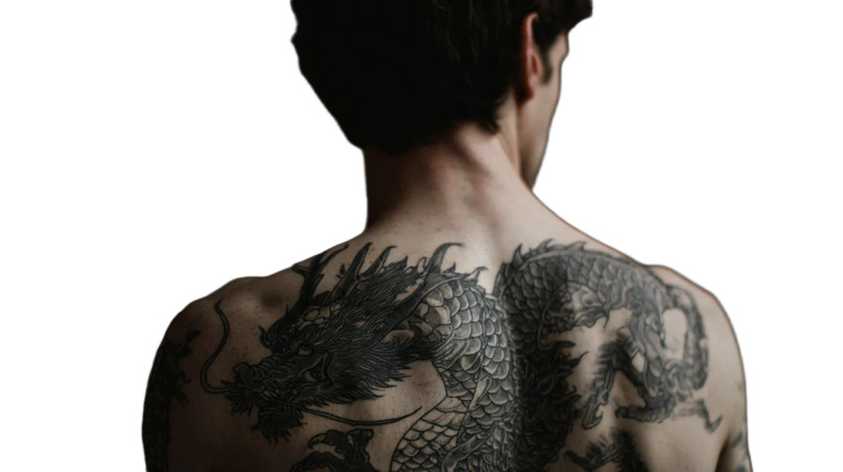Dragon Tattoo Man Vinyl Car Decal Sticker – Waterproof & UV-Resistant 