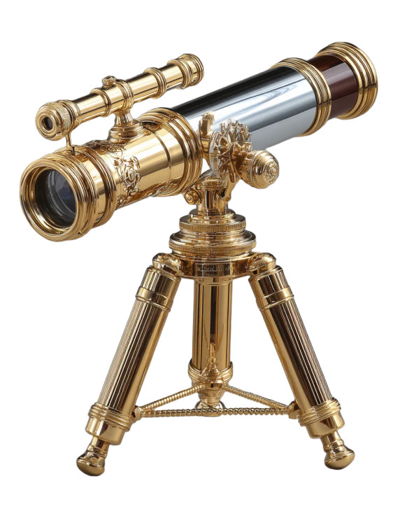 Steampunk Telescope Vinyl Car Decal Sticker – Waterproof & UV-Resistant 