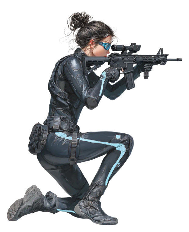Spy Rpg Character Vinyl Car Decal Sticker – Waterproof & UV-Resistant 