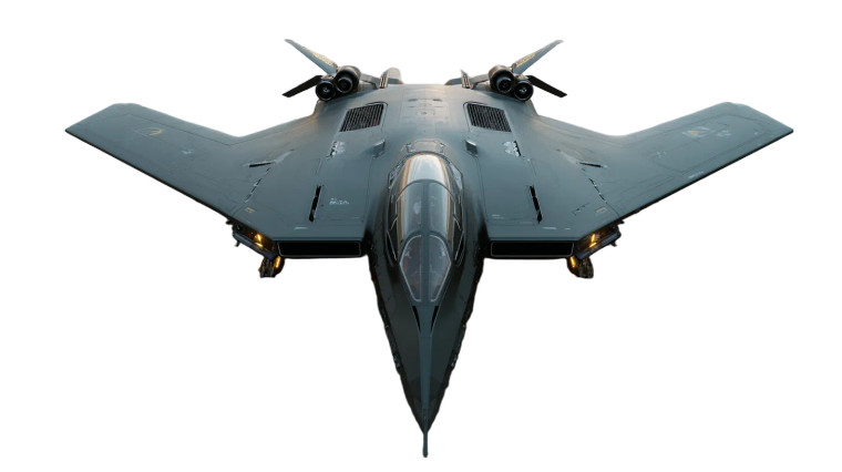 Stealth Aircraft V2 Vinyl Car Decal Sticker – Waterproof & UV-Resistant 