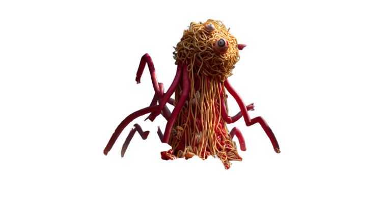 Spaghetti Monster Party Vinyl Car Decal Sticker – Waterproof & UV-Resistant 