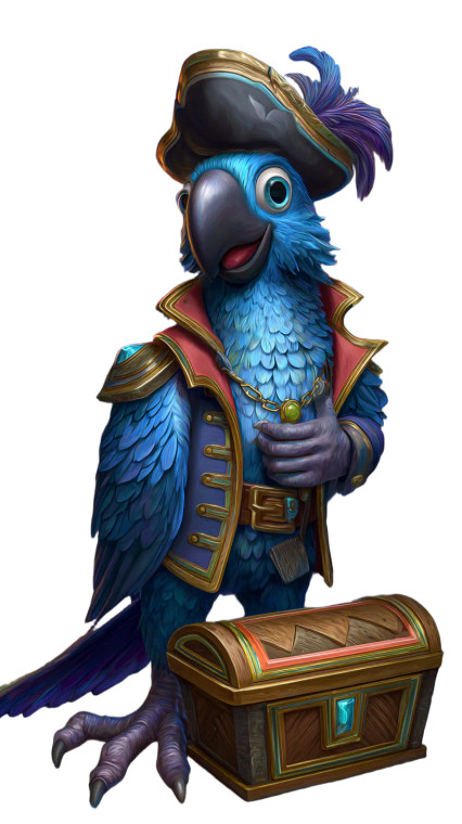 Pirate Parrot Captain Vinyl Car Decal Sticker – Waterproof & UV-Resistant 