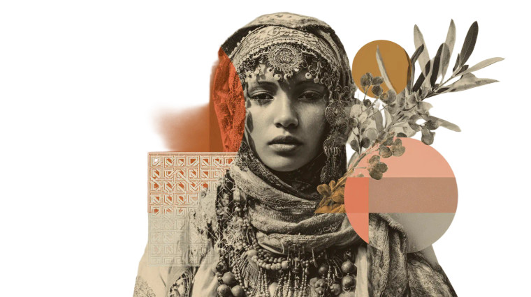 Cultural Portrait Fusion Vinyl Car Decal Sticker – Waterproof & UV-Resistant 