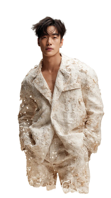 Korean Wellness Model Vinyl Car Decal Sticker – Waterproof & UV-Resistant 