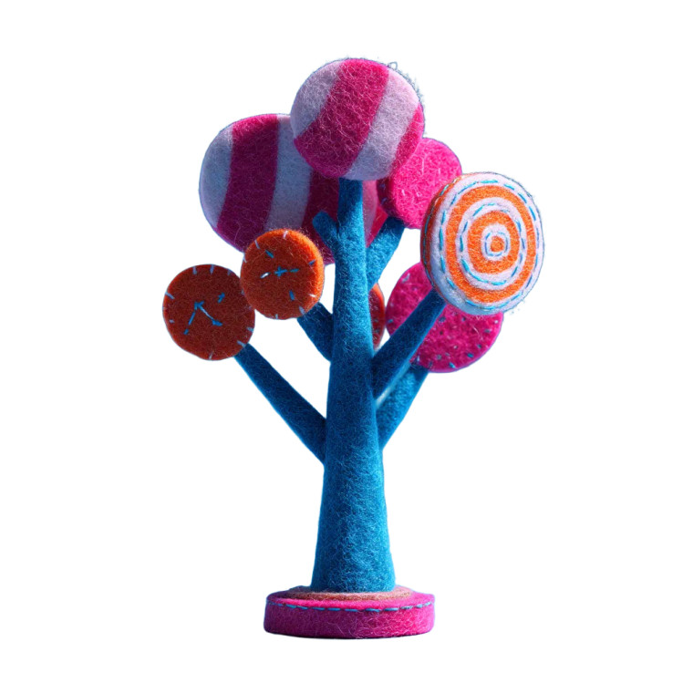 Whimsical Candy Tree Vinyl Car Decal Sticker – Waterproof & UV-Resistant 