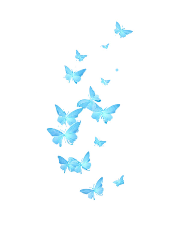 Glowing Butterflies Flight Vinyl Car Decal Sticker – Waterproof & UV-Resistant 