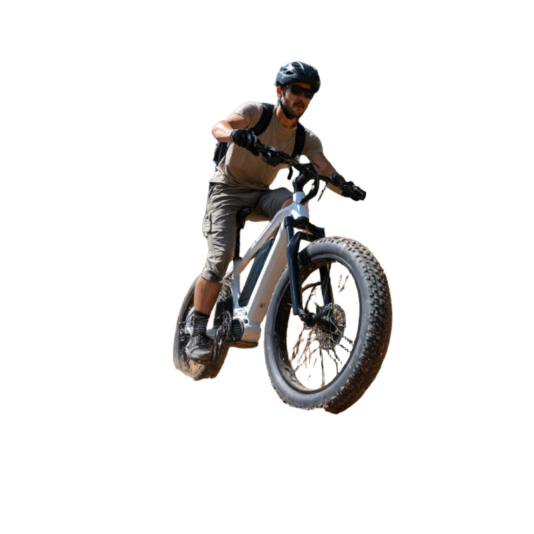 Cycling Young Man V4 Vinyl Car Decal Sticker – Waterproof & UV-Resistant 