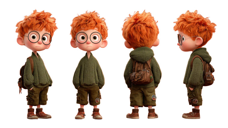 Pixar Cute Boy V2 Vinyl Car Decal Sticker – Waterproof & UV-Resistant 