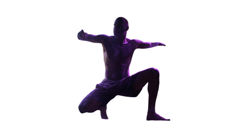 Purple Dust Man Vinyl Car Decal Sticker – Waterproof & UV-Resistant 