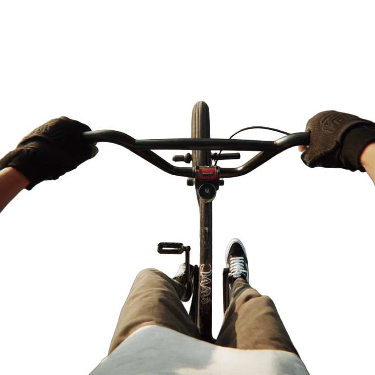 Bmx Rider'S View V2 Vinyl Car Decal Sticker – Waterproof & UV-Resistant 