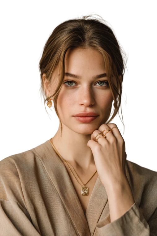 Confident Woman Portrait V21 Vinyl Car Decal Sticker – Waterproof & UV-Resistant 