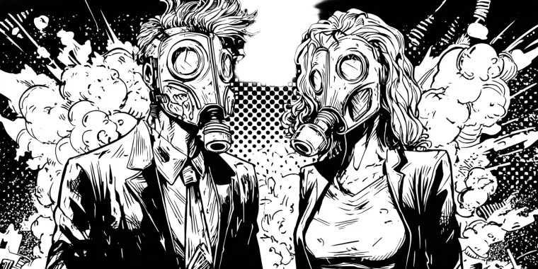 Spooky Mask Duo Vinyl Car Decal Sticker – Waterproof & UV-Resistant 