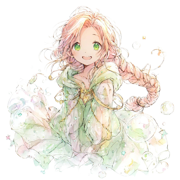 Celestial Kawaii Maiden Vinyl Car Decal Sticker – Waterproof & UV-Resistant 