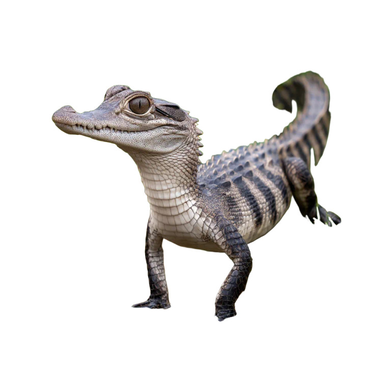 Baby Crocodile Stream Vinyl Car Decal Sticker – Waterproof & UV-Resistant 