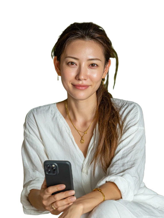 Japanese Woman Relaxing V2 Vinyl Car Decal Sticker – Waterproof & UV-Resistant 